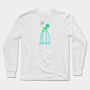 super funny Cat Doodle Long Sleeve T-Shirt